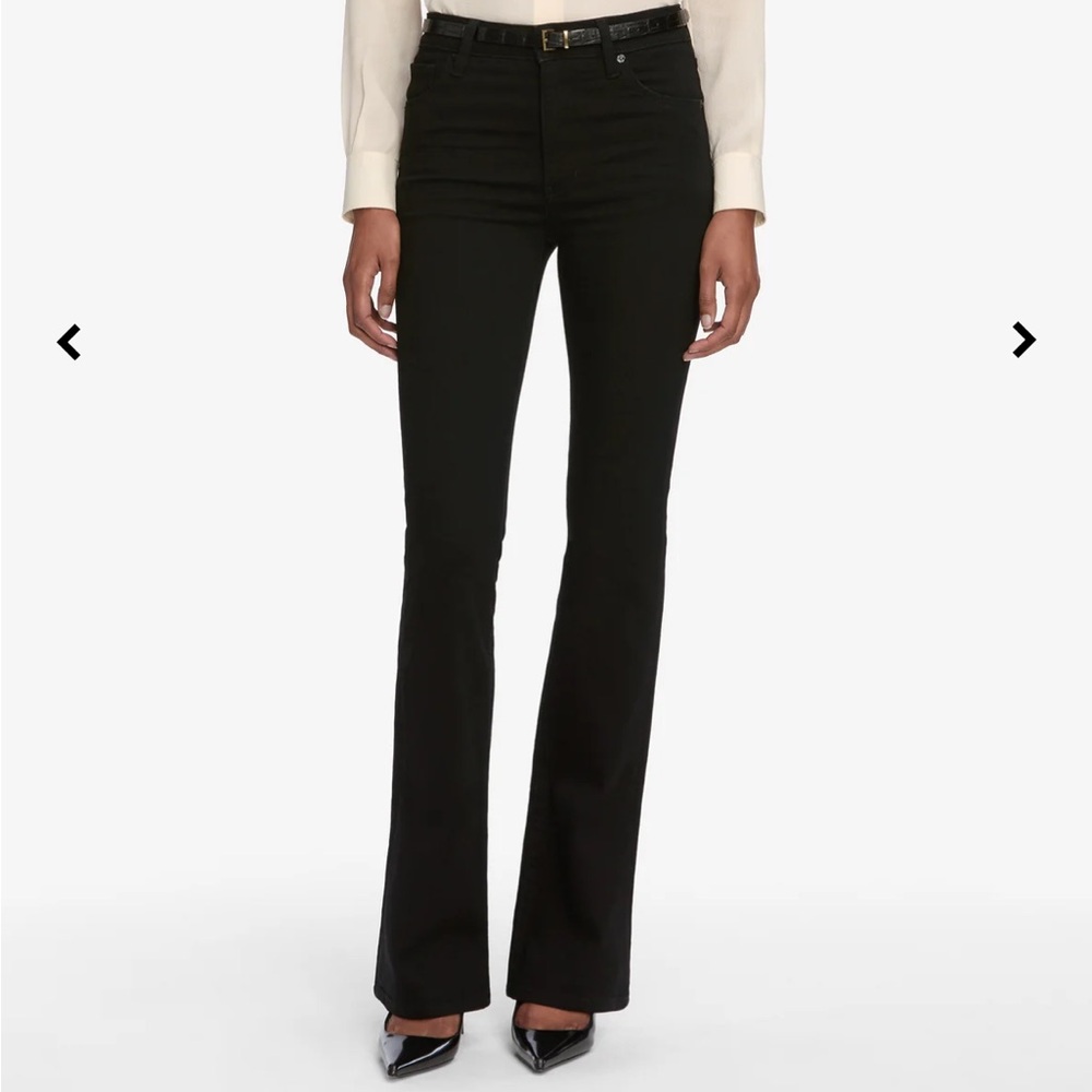 Frame Denim Black Flare Jeans